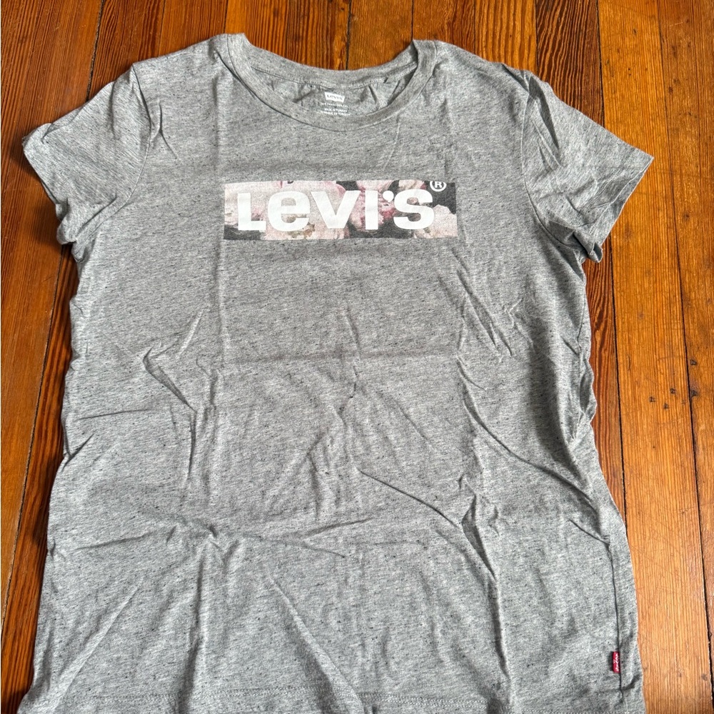 Levi's Heathered Gray Logo Tee